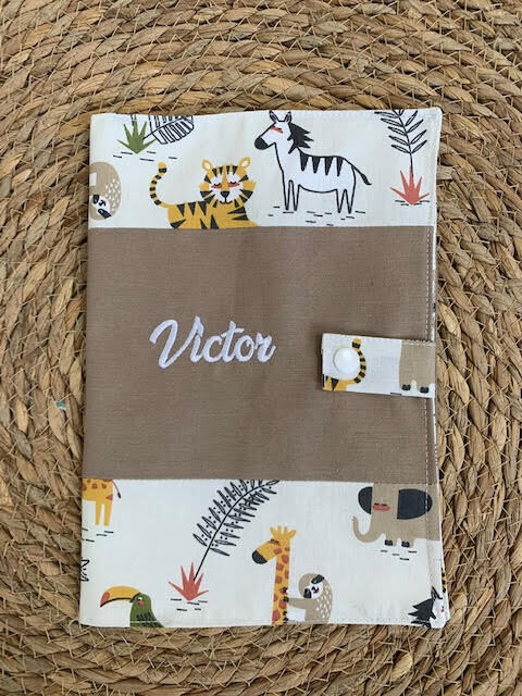 Protège Carnet Savane taupe