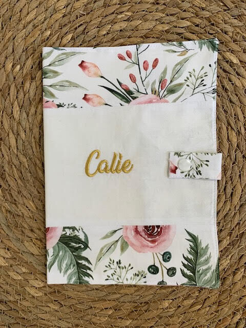 Protège Carnet Roses