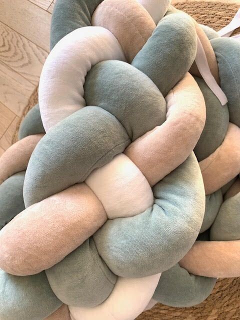 Tresse de Lit 4 épis  velours uni à composer