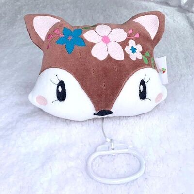 Coussin renard musical