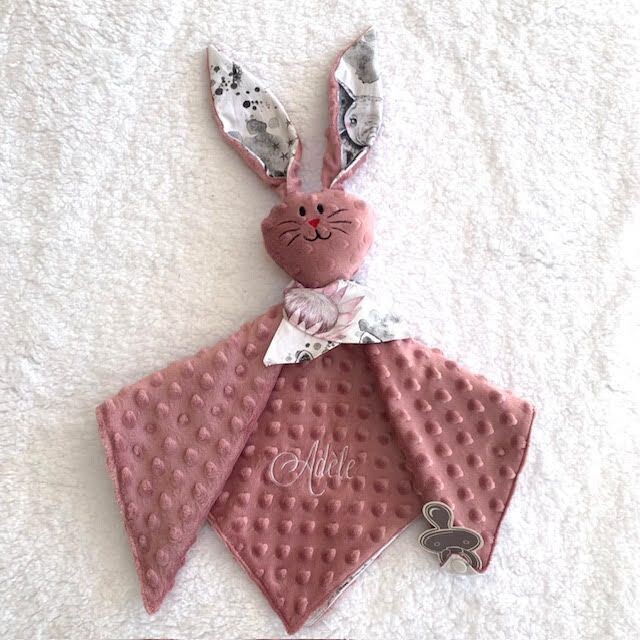 Doudou lapin Safari Girly