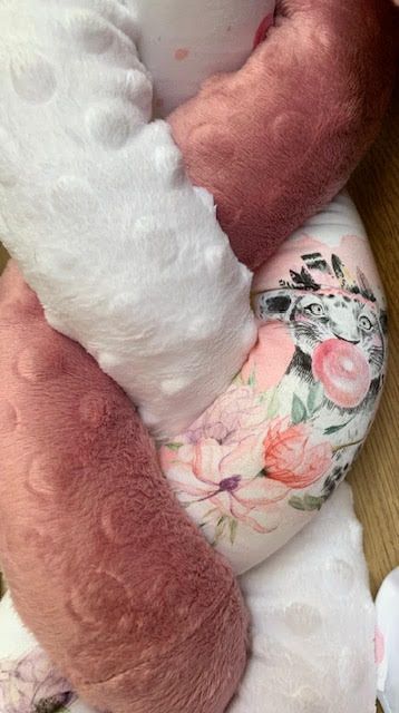 Tresse de Nala Minky vieux rose liste de naissance Wagon