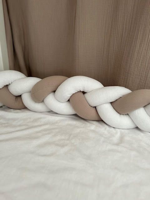 Tresse de lit marron glacé