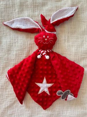 Doudou lapin Noël