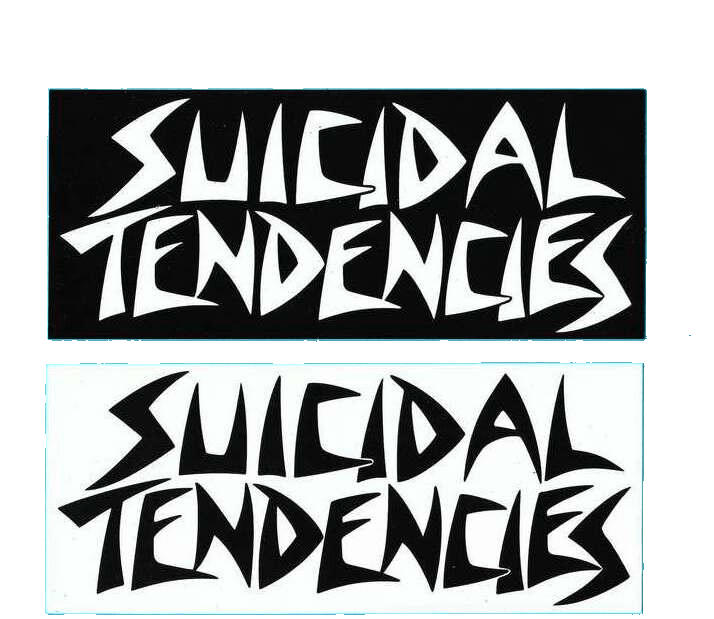 Suicidal Tendencies Sticker - Black or White, Color: Black on white