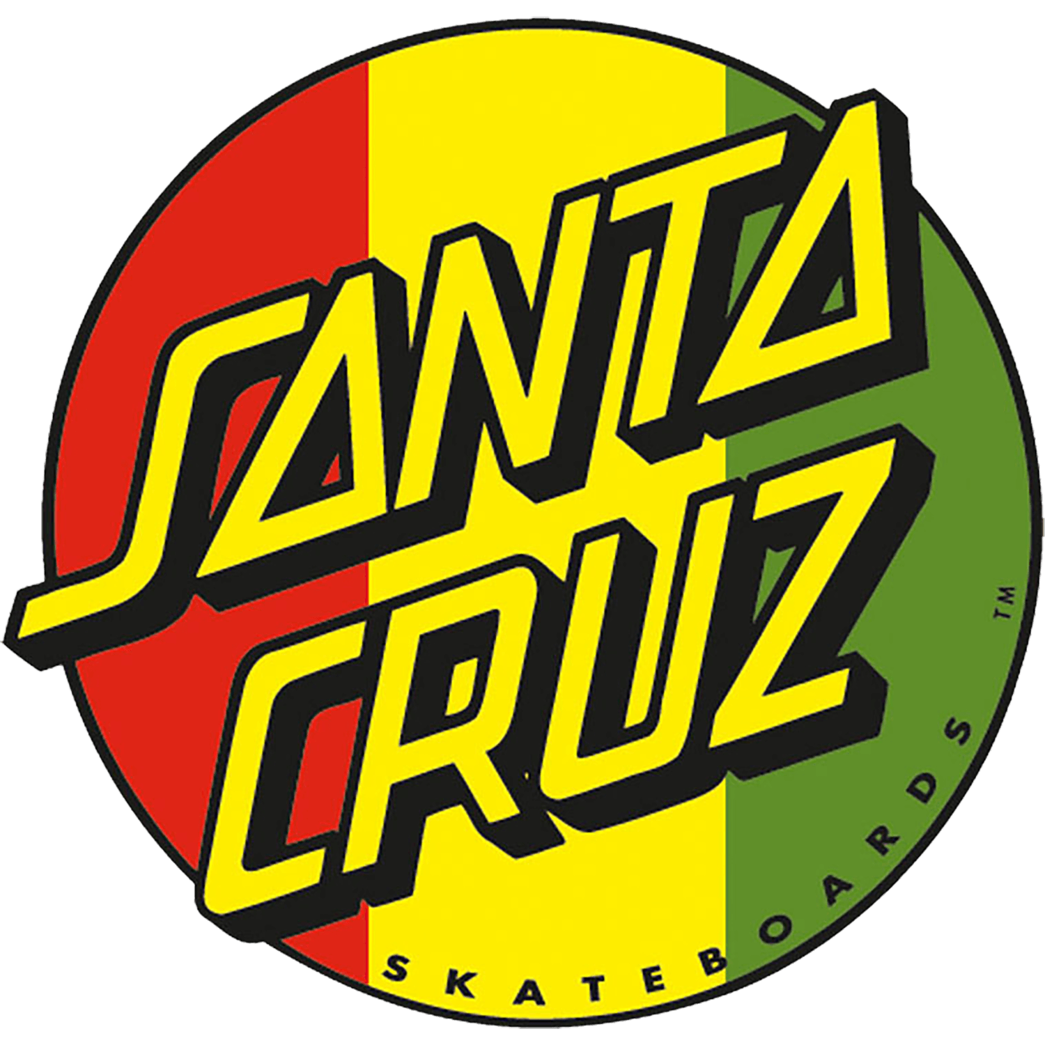 Santa Cruz Rasta Dot Sticker