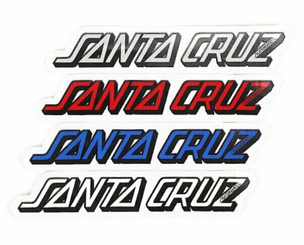 Santa Cruz Classic Strip Sticker, Color: Red