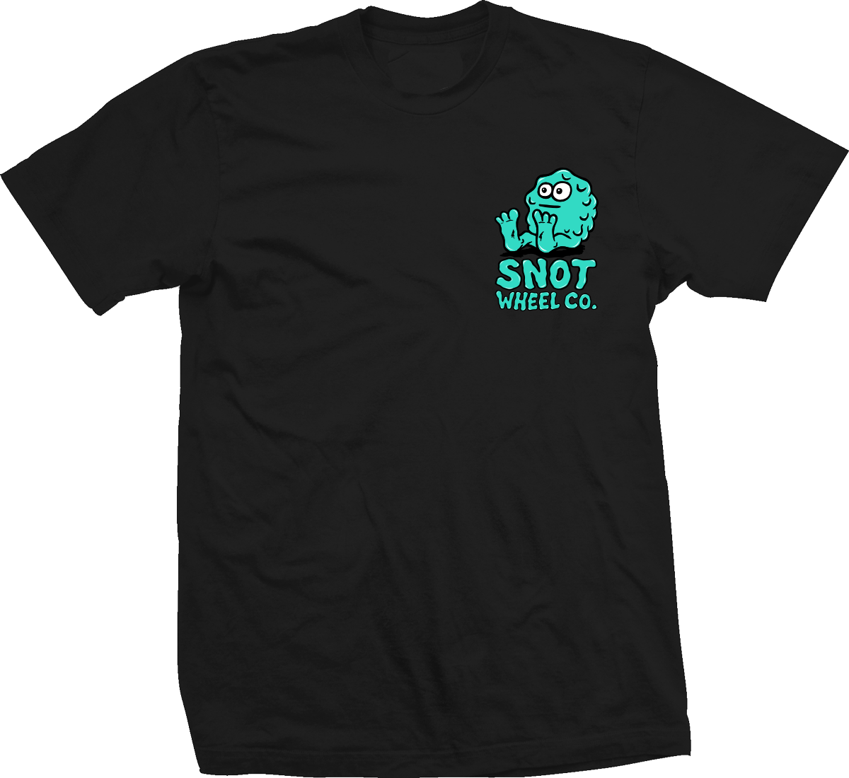 Snot Wheels Booger Logo T-Shirt Black