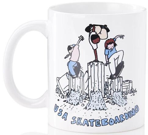 USA Skateboarding Pillars Mug