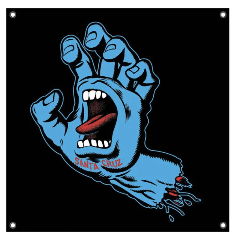 Santa Cruz Screaming Hand Banner