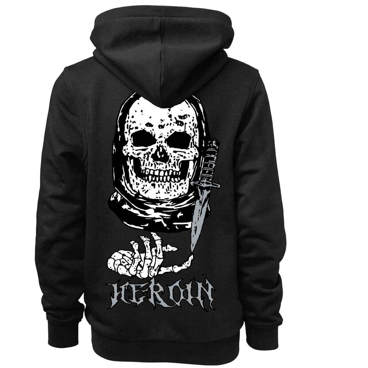 Heroin Video City Skull Hoodie - Men's Medium