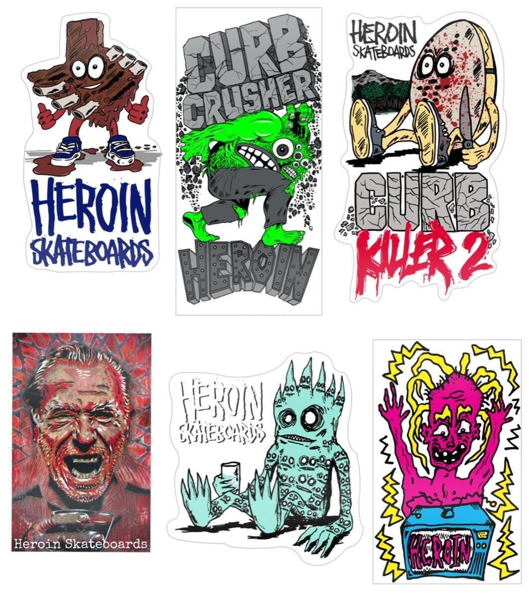 Heroin Stickers - Spring 22, Style: Dead Dave TV
