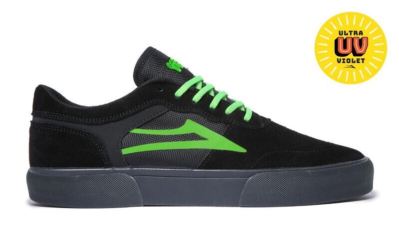Lakai Yeah Right Staple - Black / UV Green Suede