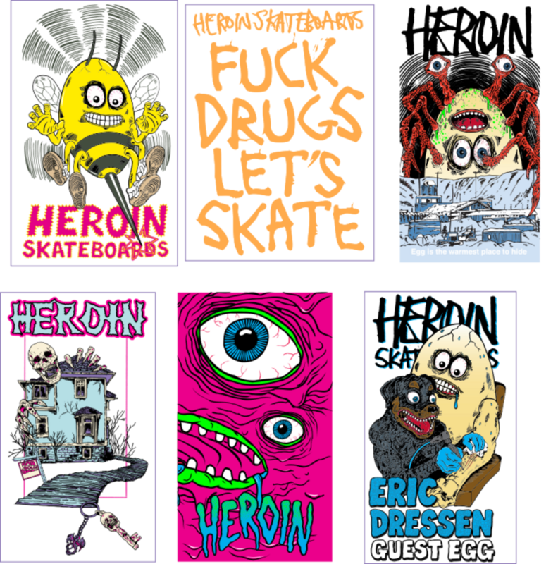Heroin Fall '23 Haunted House Stickers