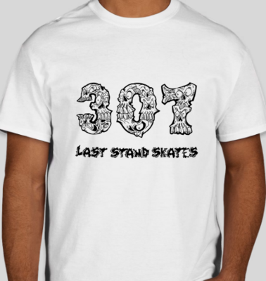 Last Stand Skates 307 White T-Shirt