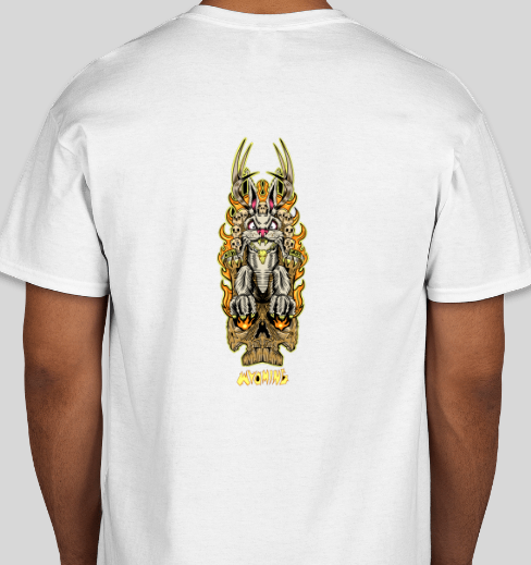 Last Stand Skates Jackalope White T-Shirt