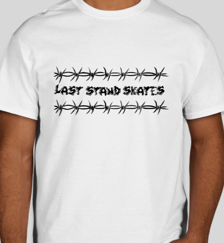 Last Stand Skates Jackalope White T-Shirt
