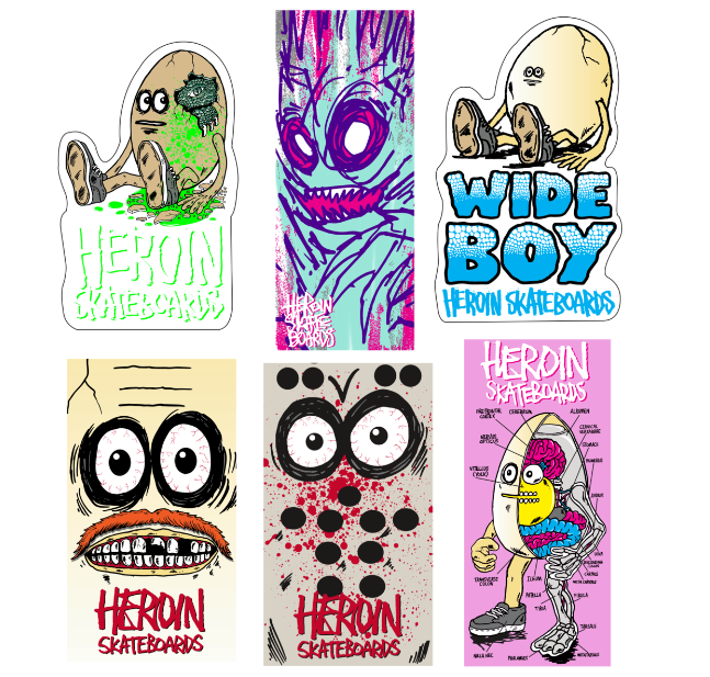Heroin Savages Stickers