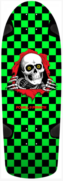 Powell Peralta OG Ripper Deck Checker Green / Black 10"
