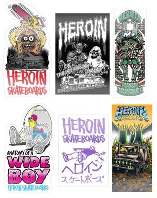 Heroin Teggxas Stickers