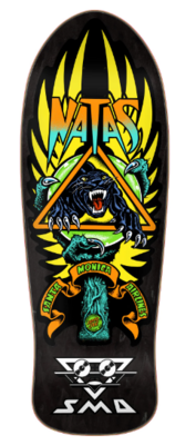 Natas Panther Lenticular Santa Cruz Reissue Skateboard Deck 10.538"