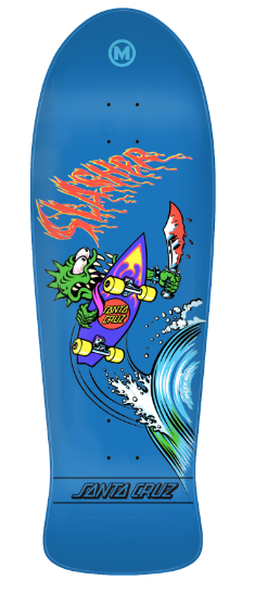 Meek OG Slasher Santa Cruz Reissue Skateboard Deck 10.1"