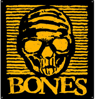 Bones Black & Gold Banner