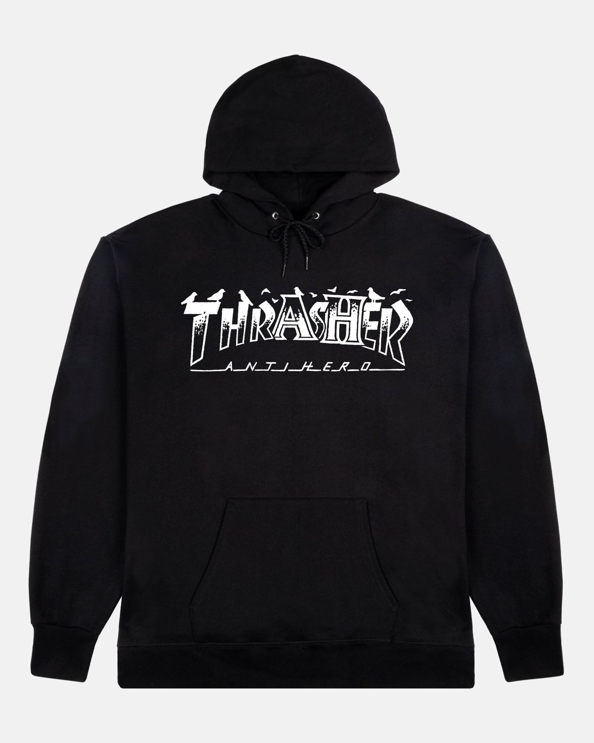 Antihero x Thrasher Pigeon Mag Hoodie - Black