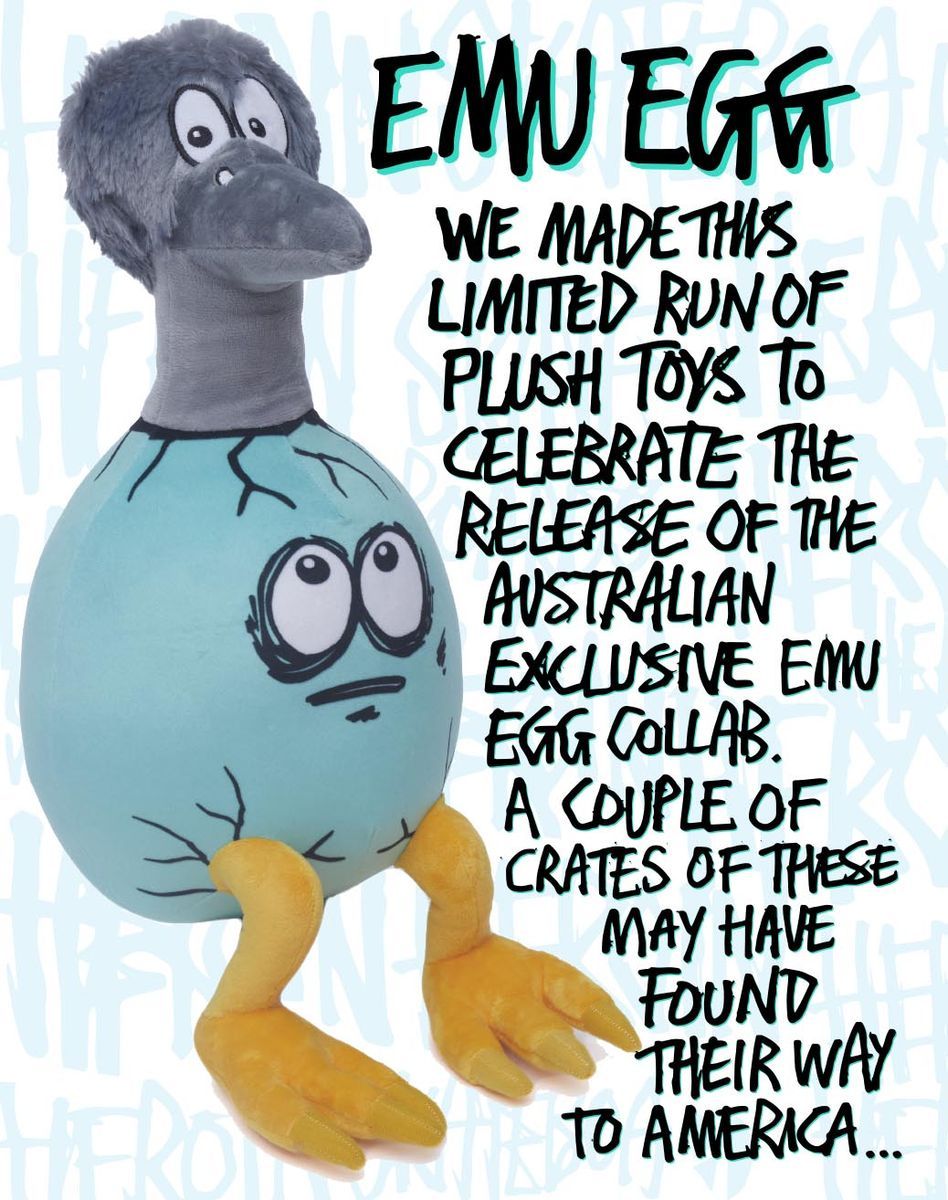 Heroin Emu Egg Plush Toy