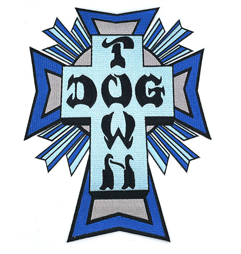 Dogtown Large Cross Logo Blue Patch