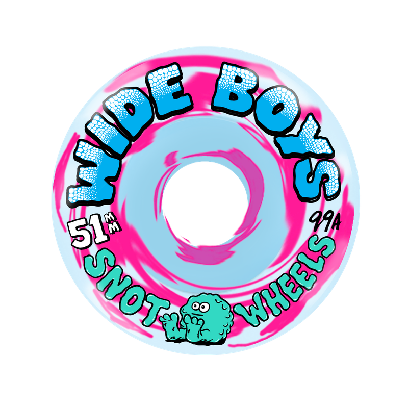 Snot Wide Boys 51mm 99A Swirl Ice Blue/Pink