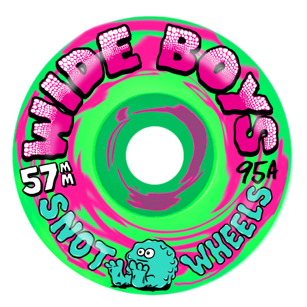 Snot Wide Boys 57mm 95A Swirl Green/Pink