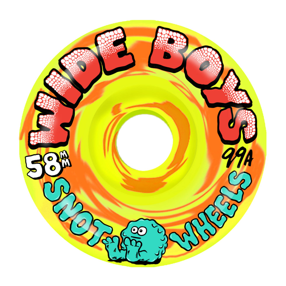 Snot Wide Boys 58mm 99A Swirl Yellow/Orange