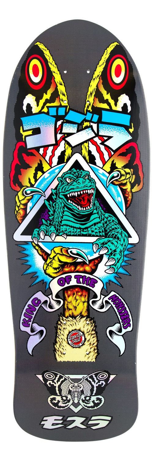Santa Cruz Godzilla Mothra Natas 10.538"  Deck