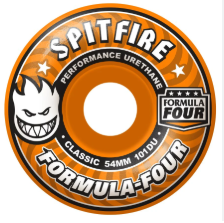 Spitfire Formula Four 101D Classic Orange Skateboard Wheels