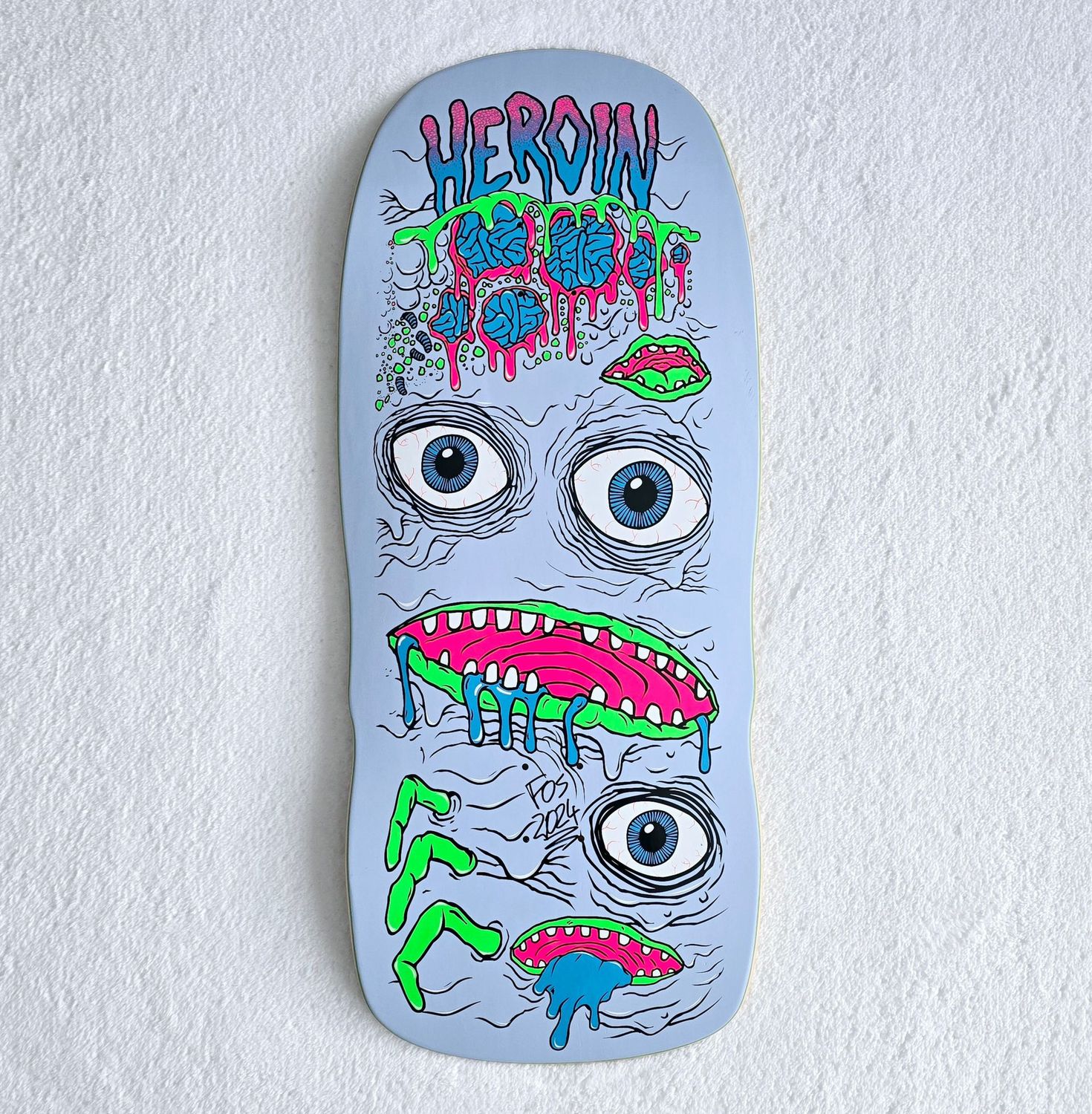 Heroin Mutator Deck 13" Signed by FOS