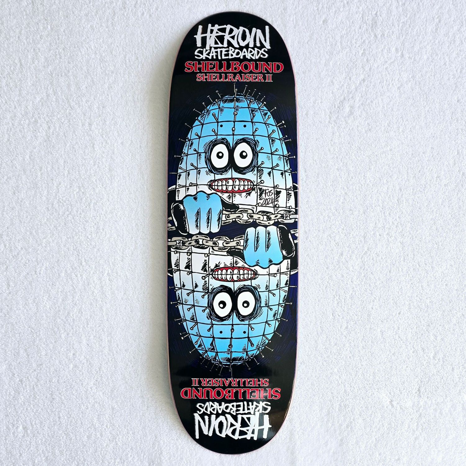 Heroin Shellbound Shellraiser II Deck  9.5" signed by FOS