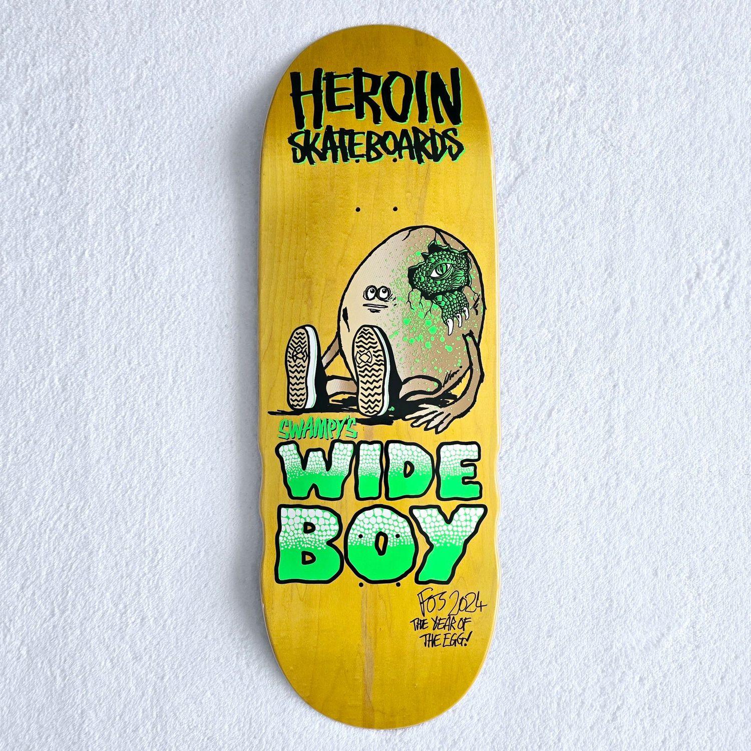 Heroin Swampy's Wide Boy 10.75" signed by FOS