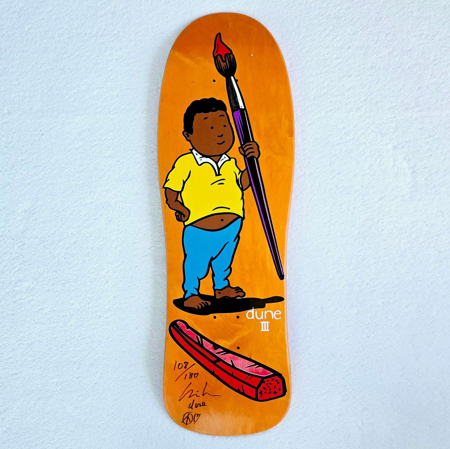 Dune III Prime Chris Pastras signed Skateboard Deck #108