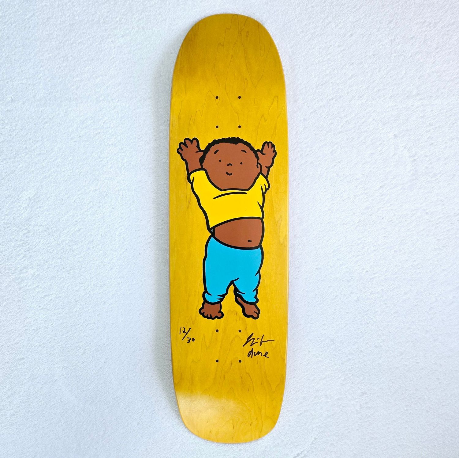 Prime Dune Baby Skateboard Deck Signed by Chris Pastras #12