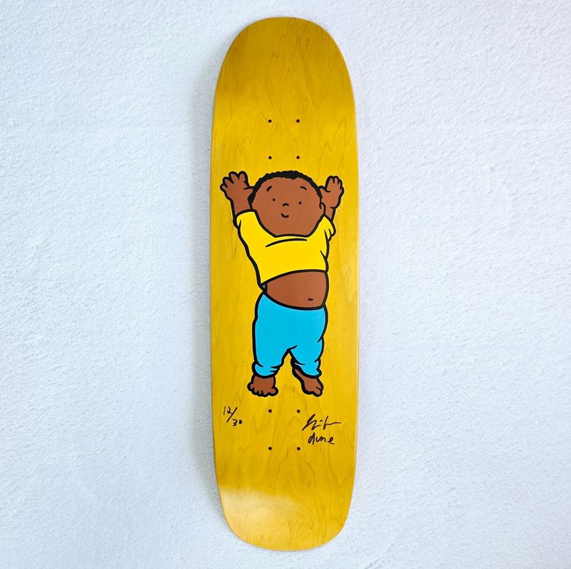 Prime Dune Baby Skateboard Deck Signed by Chris Pastras #12