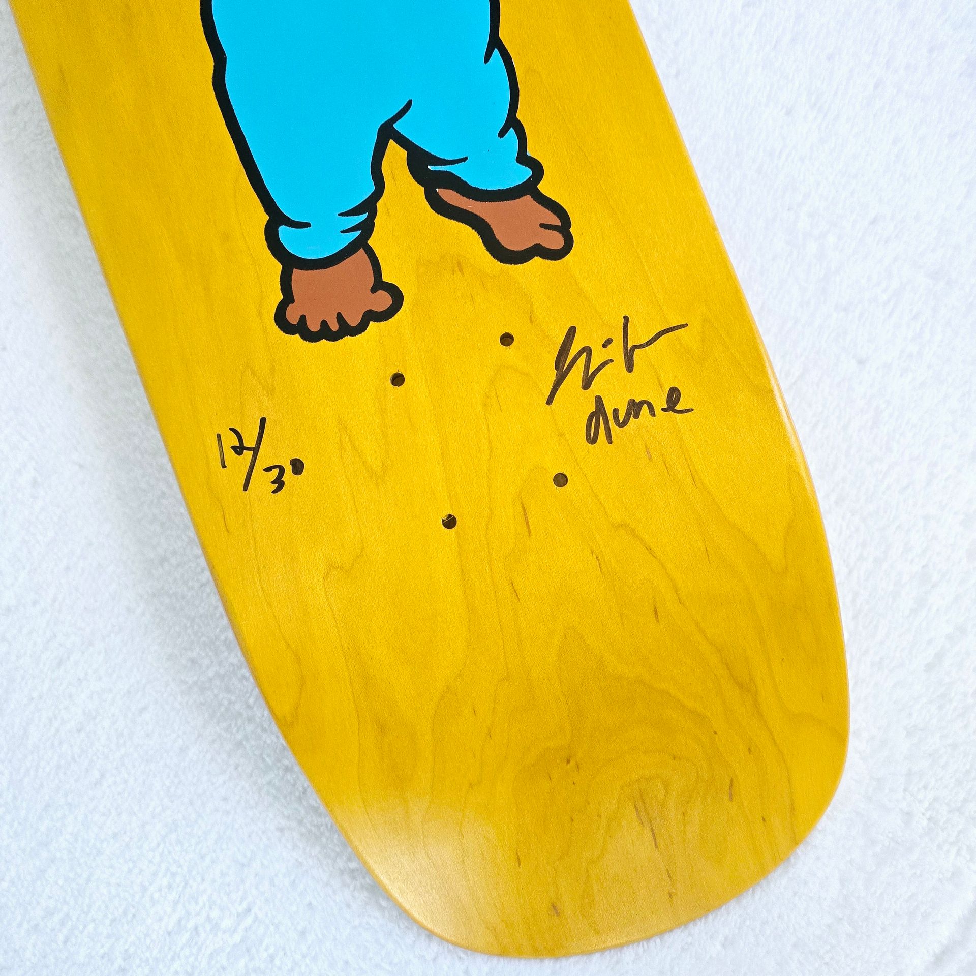 Prime Dune Baby Skateboard Deck Signed by Chris Pastras #12