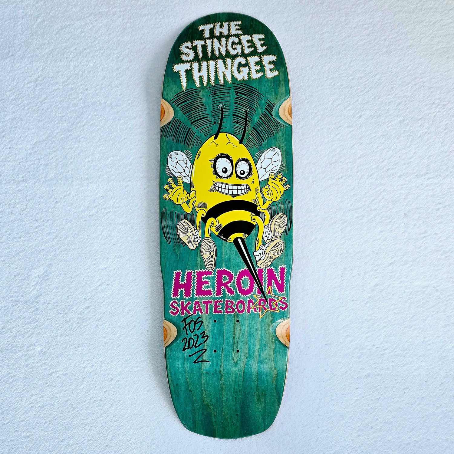 Heroin Stingee Thingee Deck 9.8" Signed by FOS