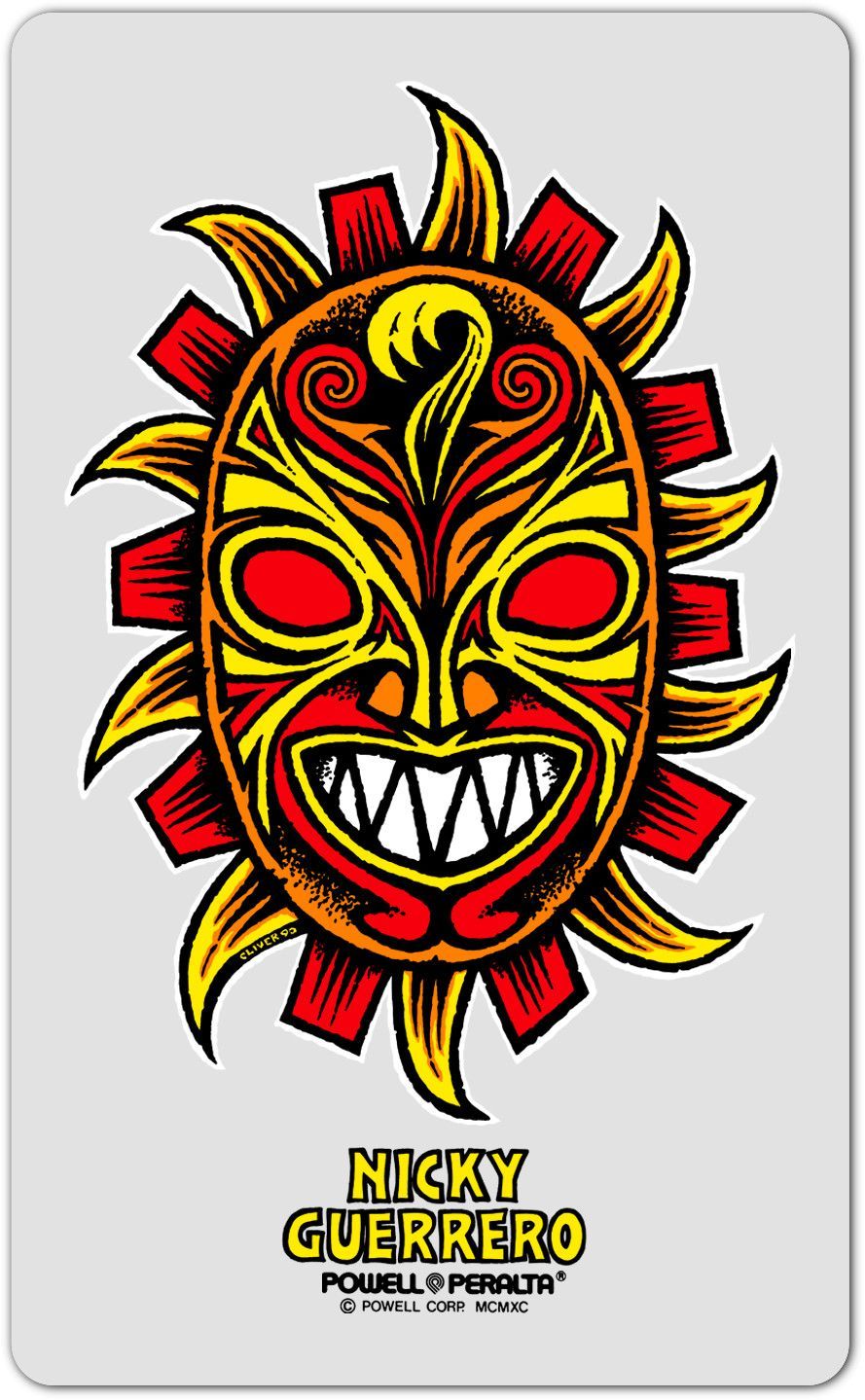 Powell Peralta Nicky Guerrero Mask Sticker 4.75"