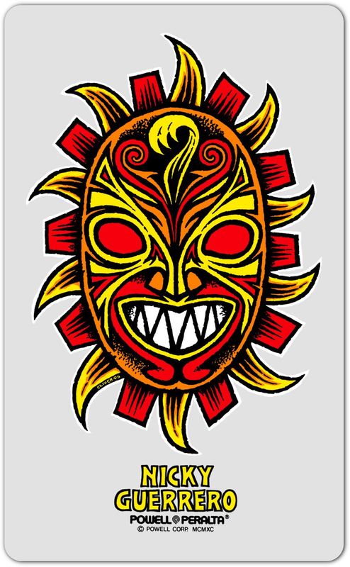 Powell Peralta Nicky Guerrero Mask Sticker 4.75"