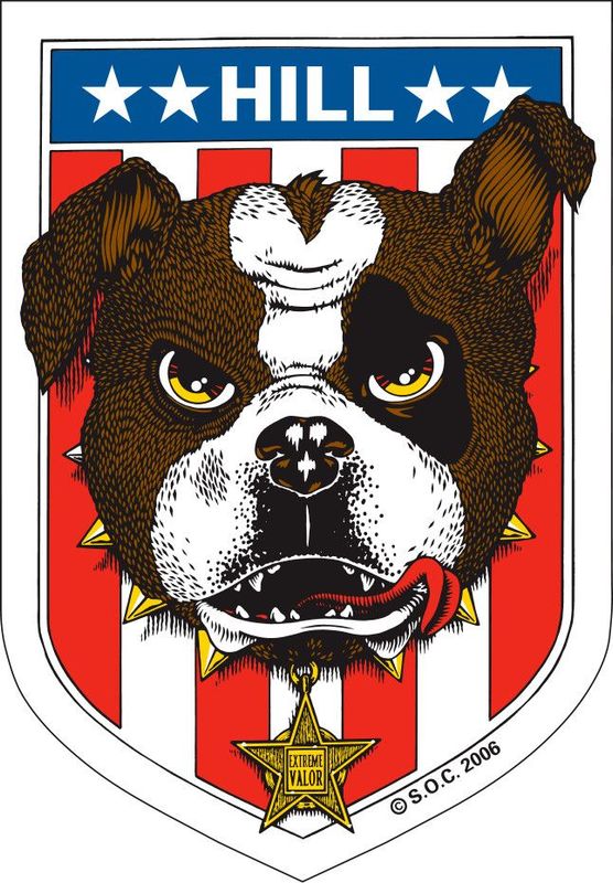 Powell Peralta Frankie Hill Bulldog Sticker 4.5"