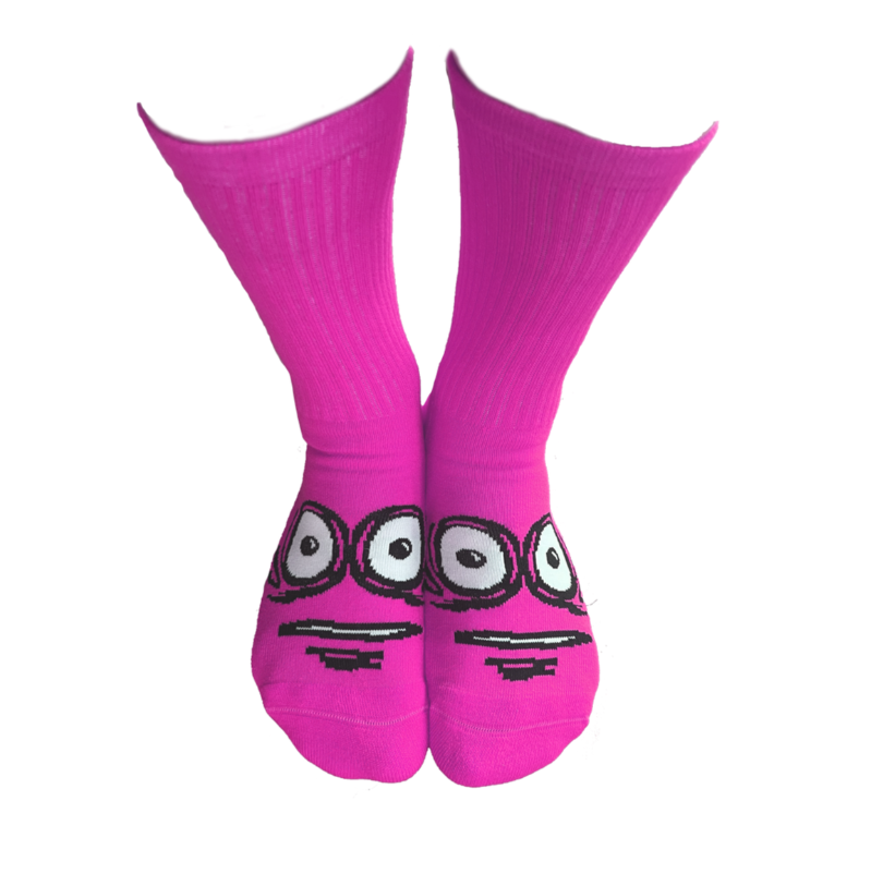 Heroin Big Egg Pink Socks