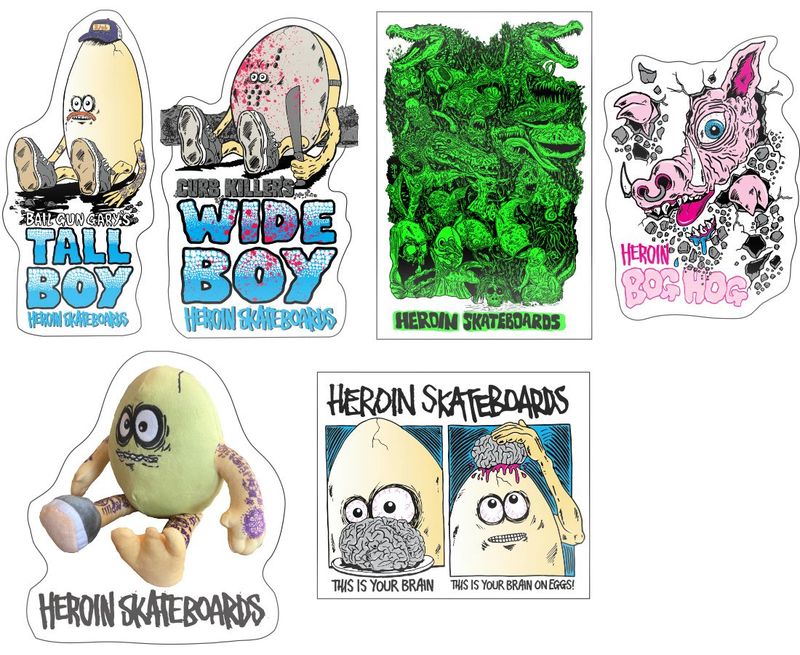Heroin Allegory Stickers Spring 2025