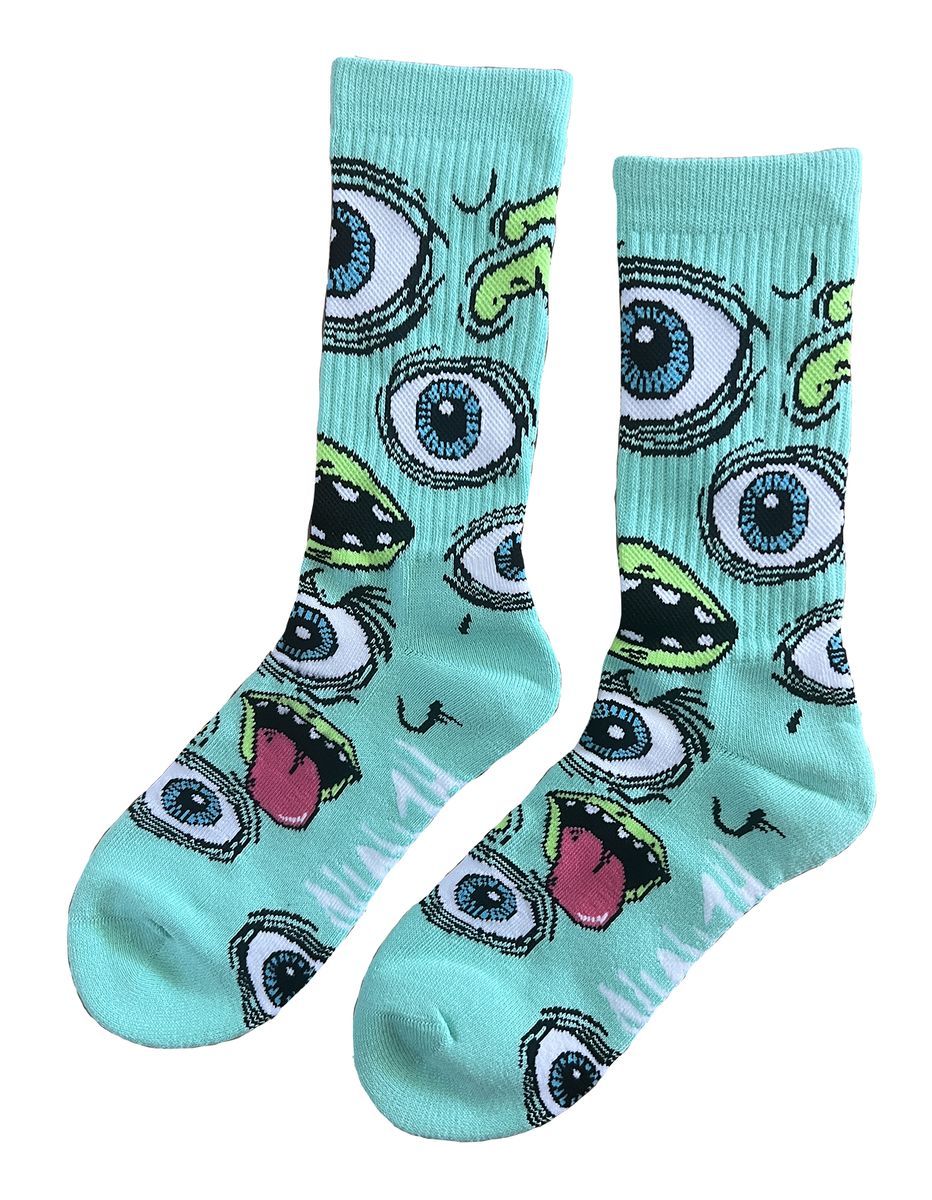 Heroin Mutant Socks - Teal