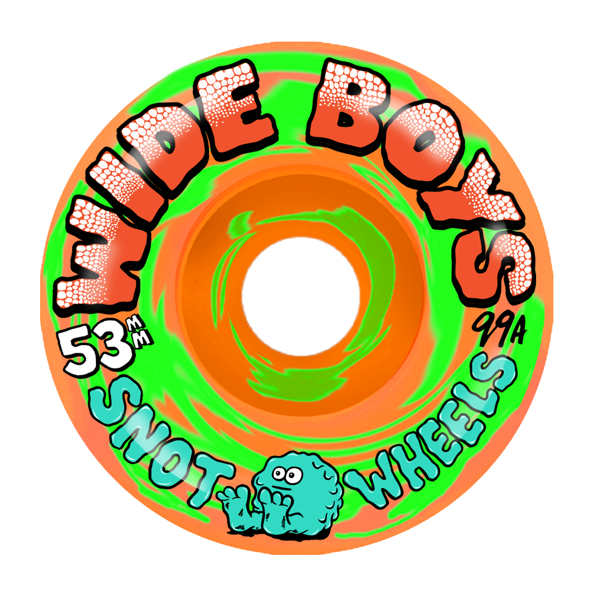 Snot Wide Boys 53mm 99A Swirl Orange / Green